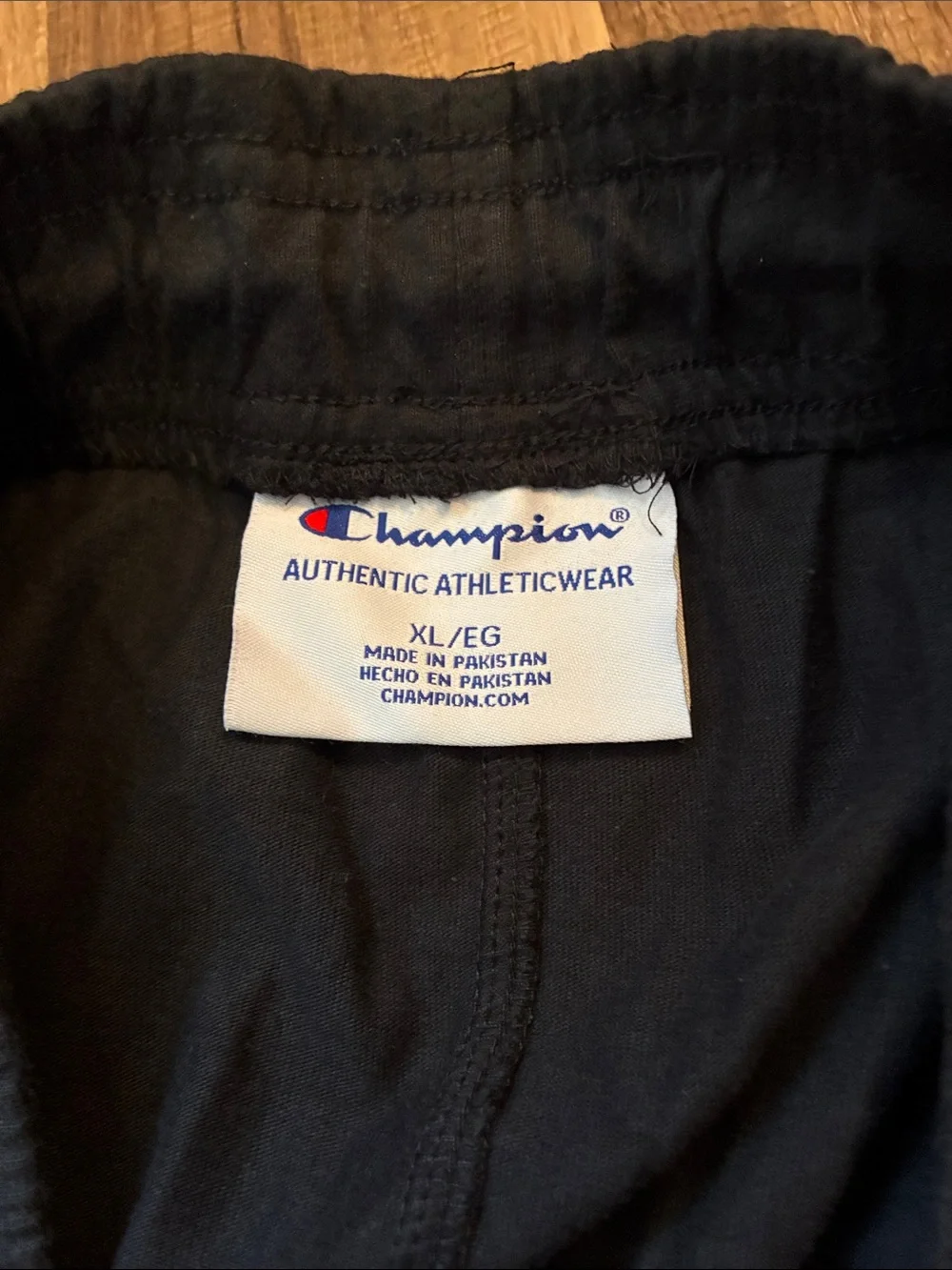 Champion Black Men's Jogger Sweatpants w/Pockets- 100% Cotton- Size XL- NWT